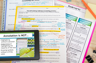 Why I Teach Text Annotation During the First Week of School