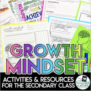 Growth Mindset for the classroom. A resource packet for secondary ELA , middle school, and high school. 
