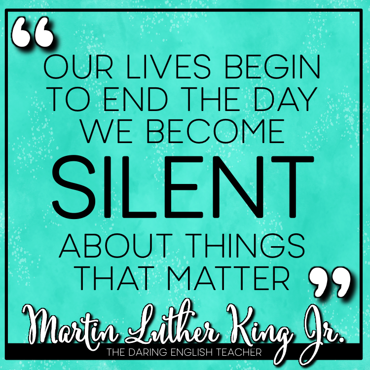 Inspirational quotes for teachers from Dr. Martin Luther King Jr. 