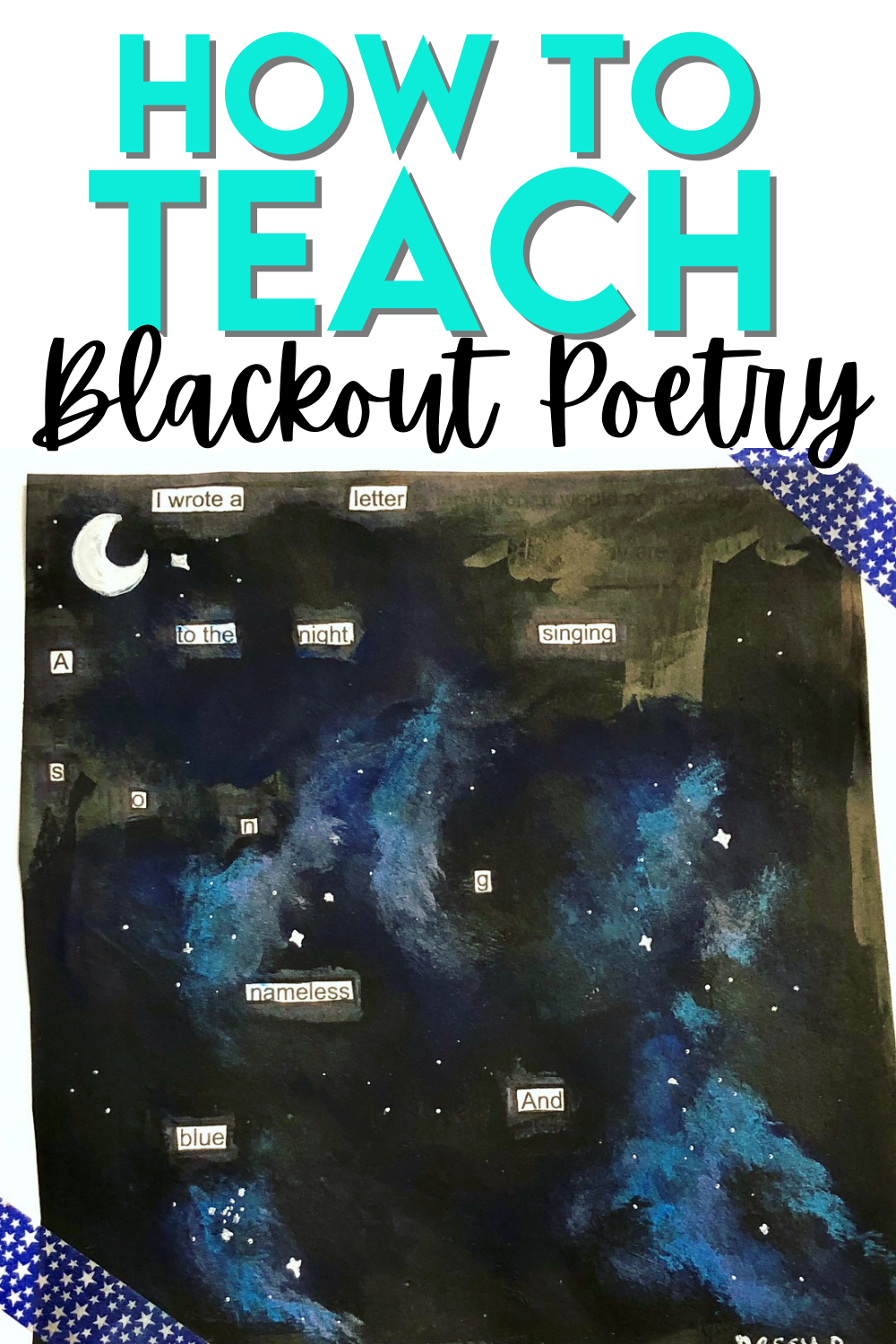 How to teach blackout poetry