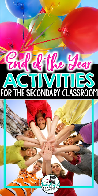 End of the Year Activities for Secondary ELA