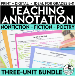 Annotating Made Easy BUNDLE - Fiction, Nonfiction, Poetry - PRINT + DIGITAL
