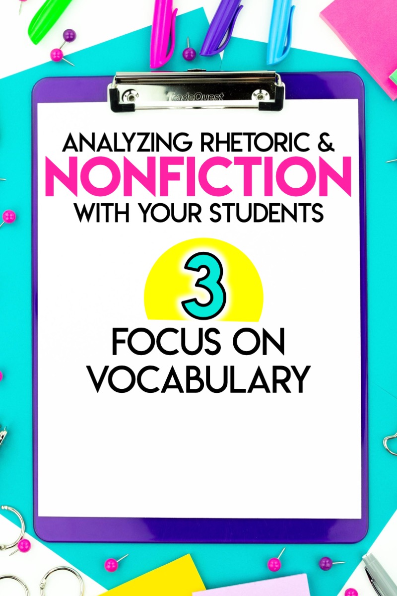 Analyzing Nonfiction: Focus on Vocabulary