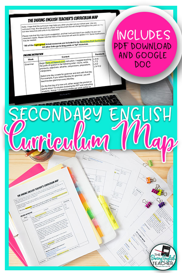 Secondary ELA Pacing Guide and Curriculum Map