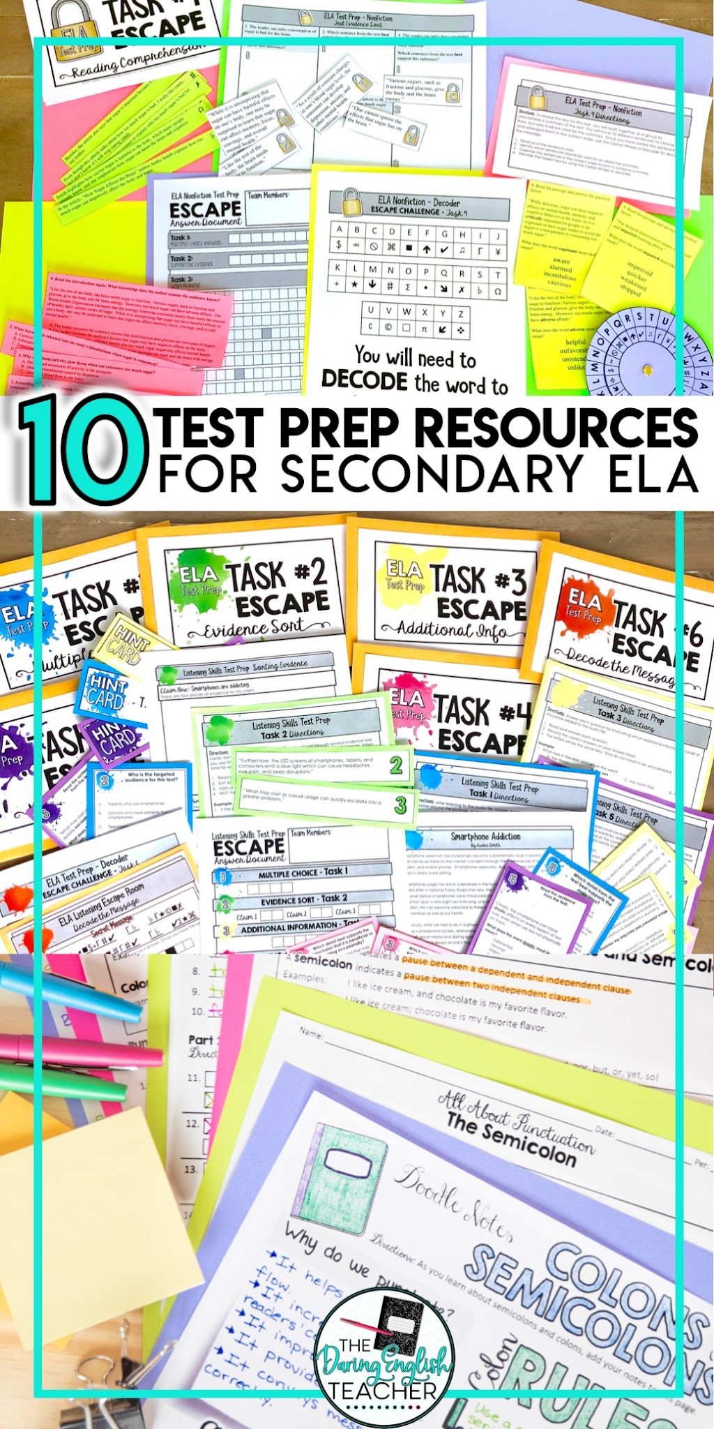 10 Resources to Prepare Students for Middle School and High School ELA Standardized Tests