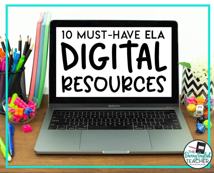 Digital middle school and high school ELA resources for distance teaching, remote teaching, and hybrid teaching