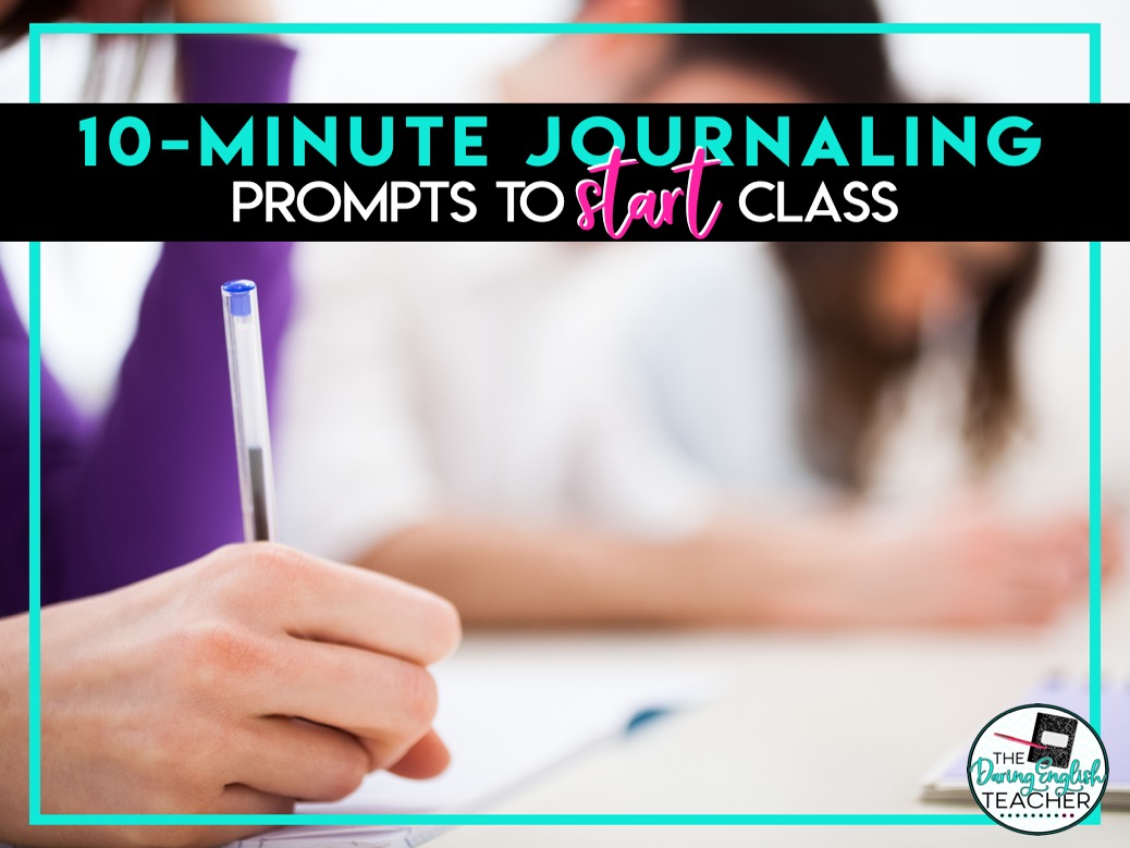Journaling ideas for the secondary ELA classroom