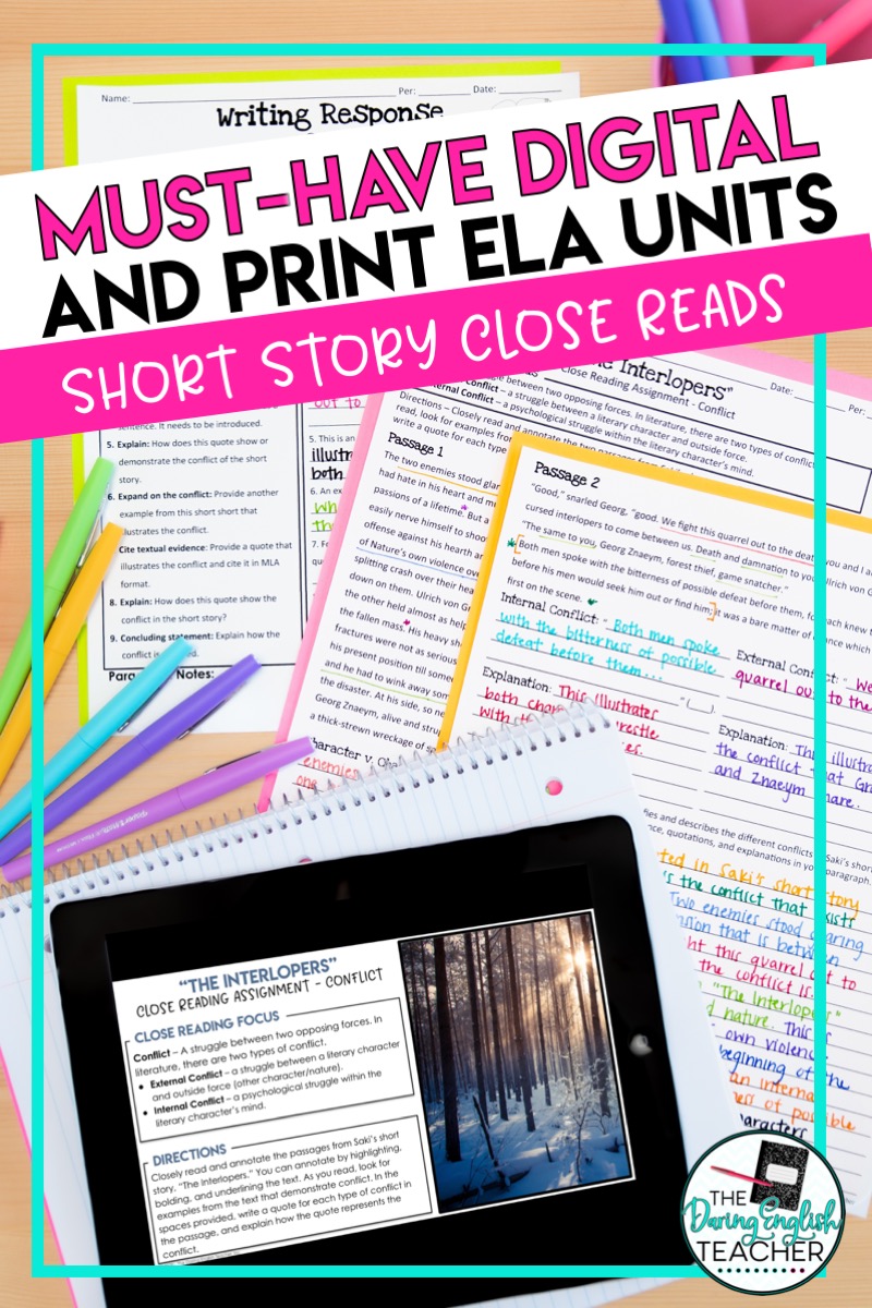 5 Digital and Print ELA Resources for Middle School and High School