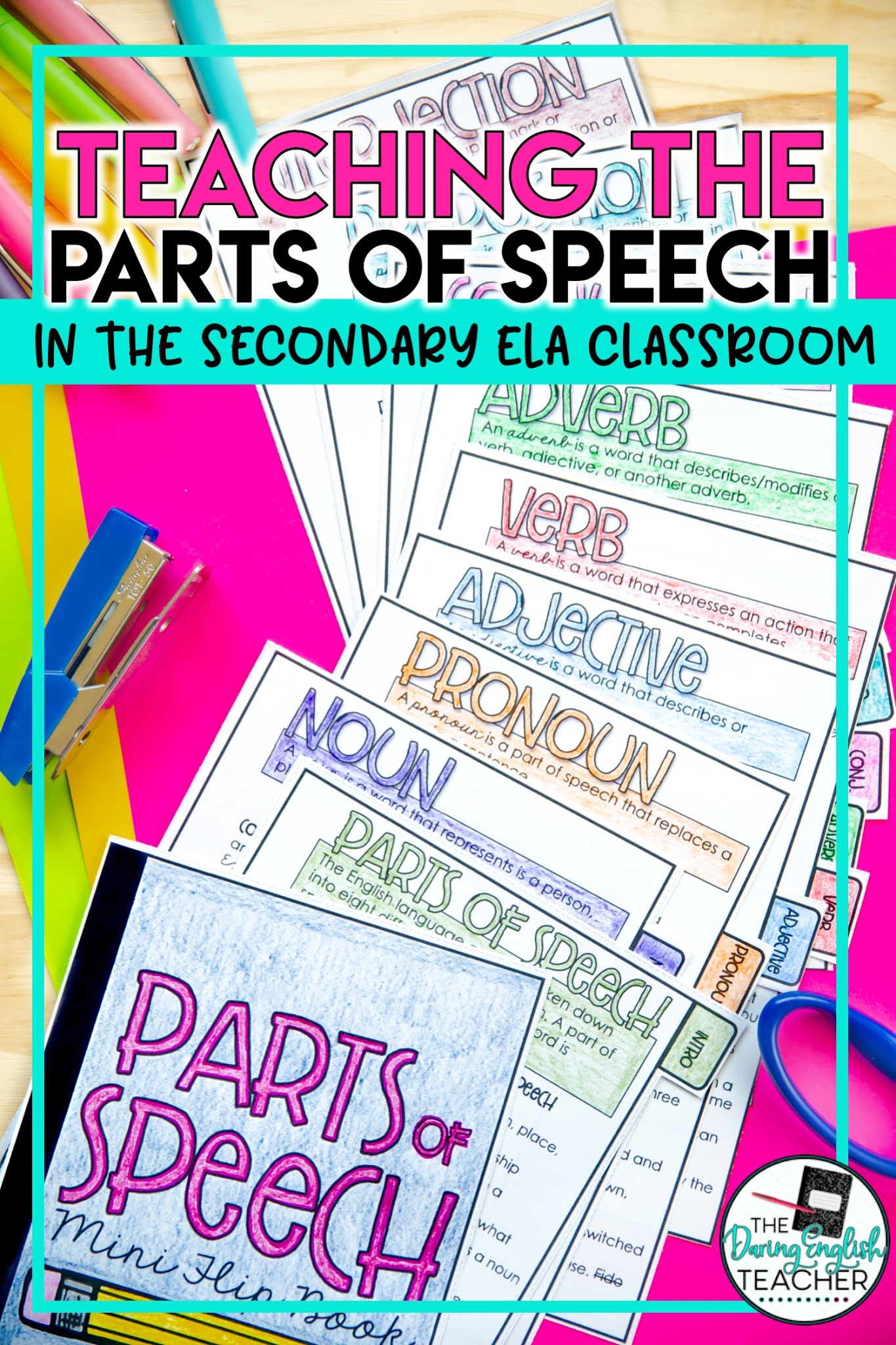 How to Teach the Parts of Speech in the Secondary ELA Classroom