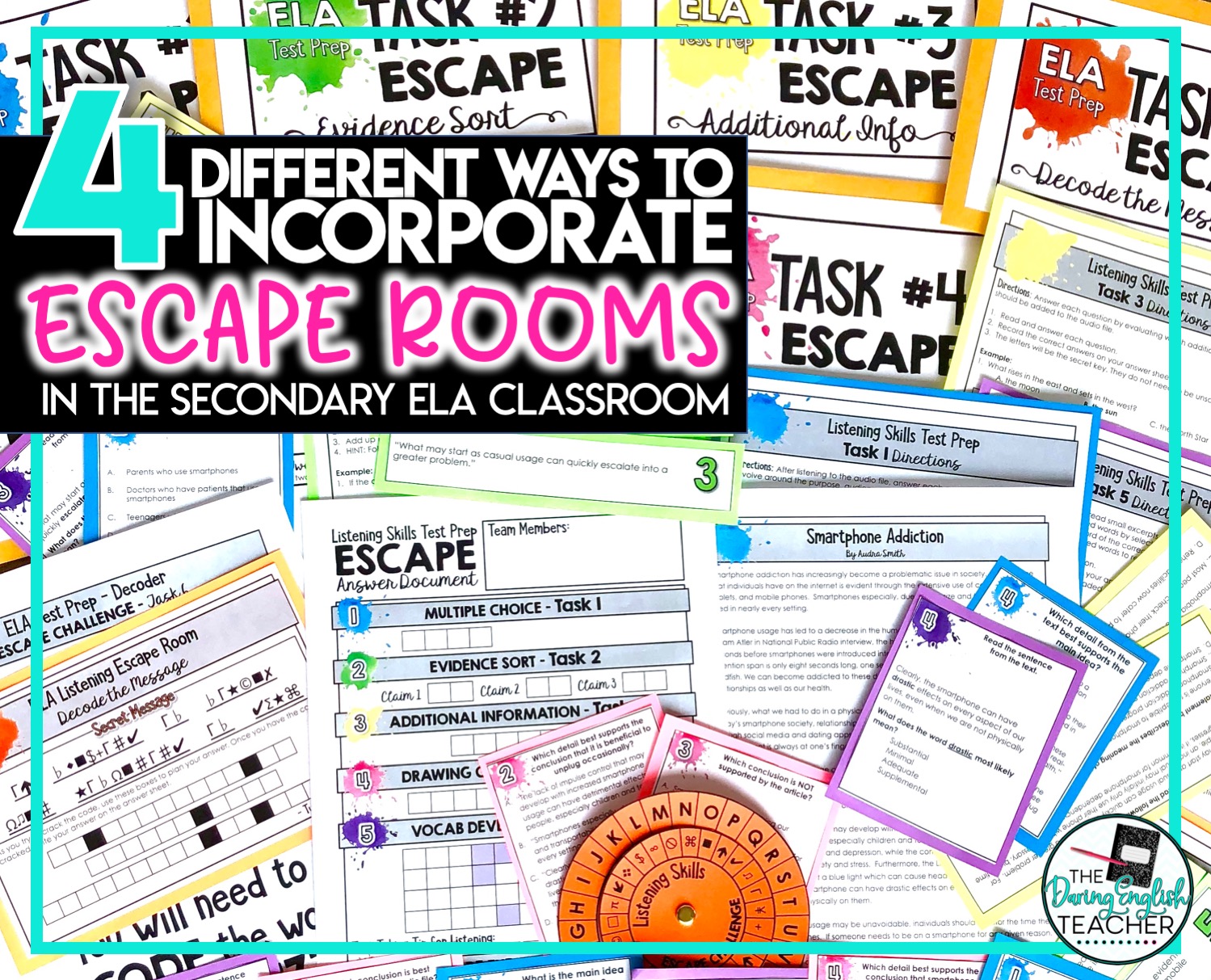 Four Ways to Incorporate Escape Rooms in the Secondary ELA Classroom