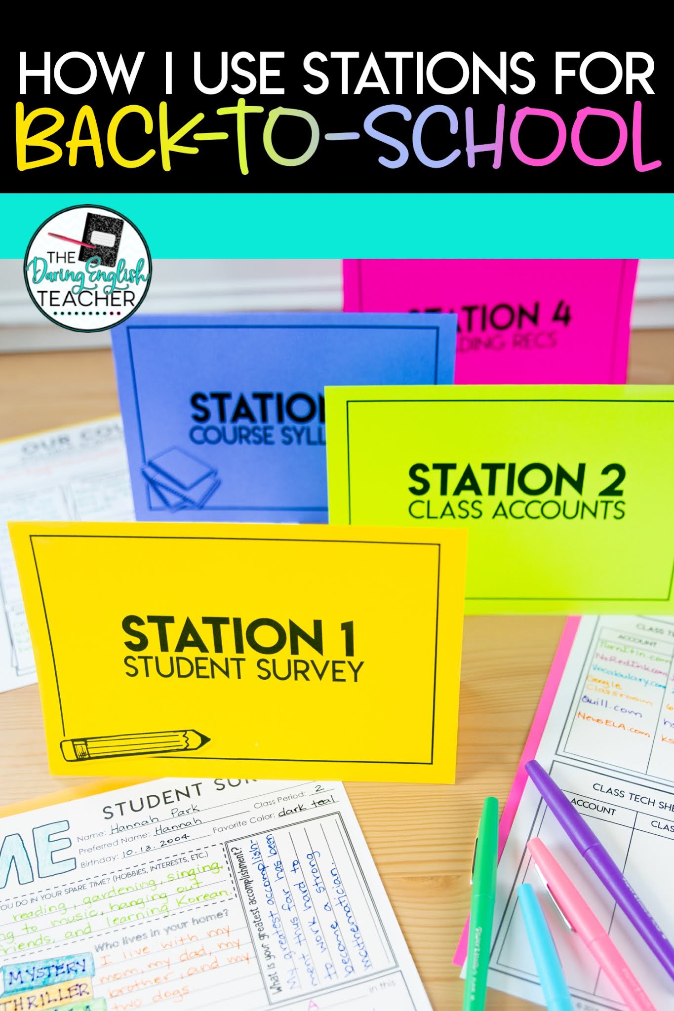 Back to school stations