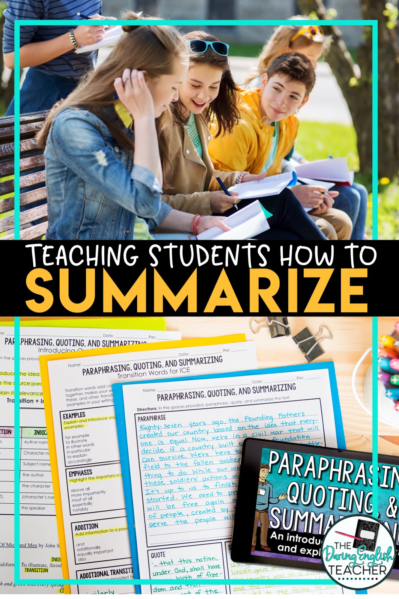 Teaching Students How to Summarize Text