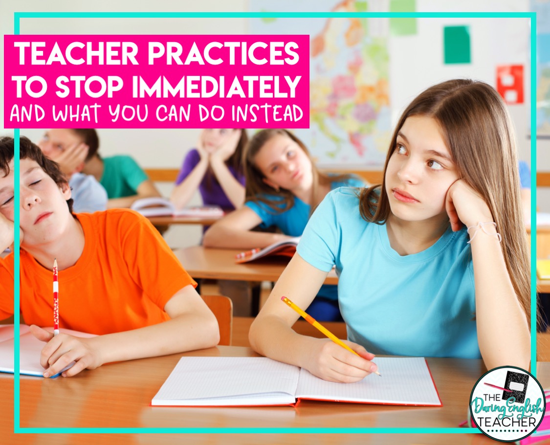 Teaching Practices To Stop Right Now And What You Can Do Instead