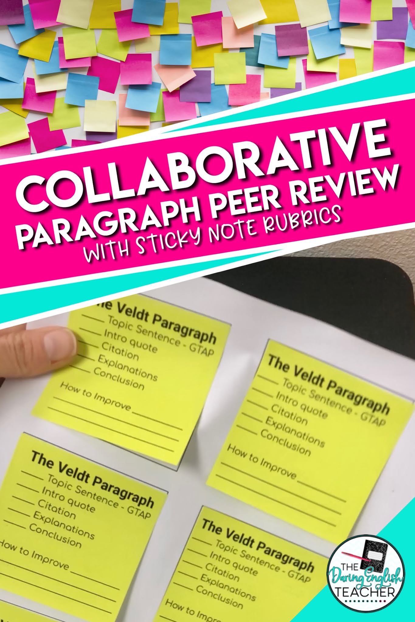 Collaborative Paragraph Peer Review with Sticky Note Rubrics