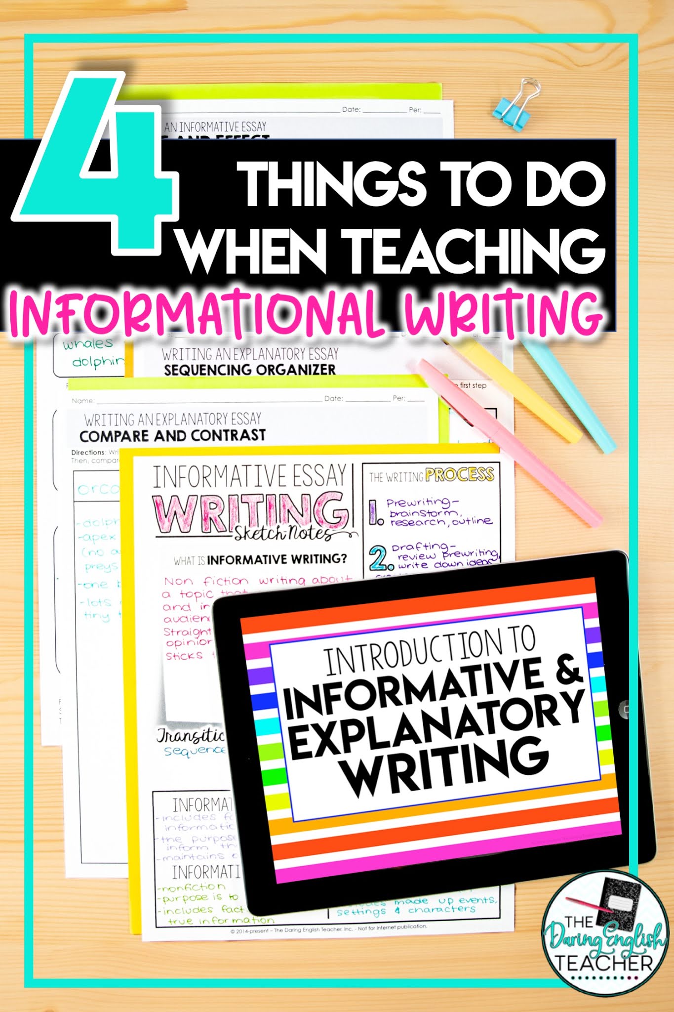 4 Things to Do When Teaching Informational Writing