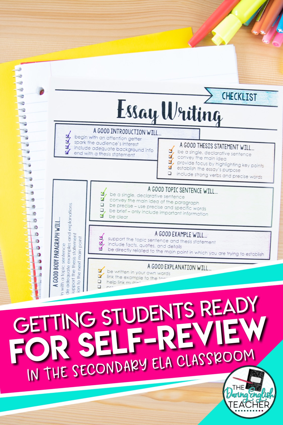 Getting Students Ready for Self-Review in the Secondary ELA Classroom