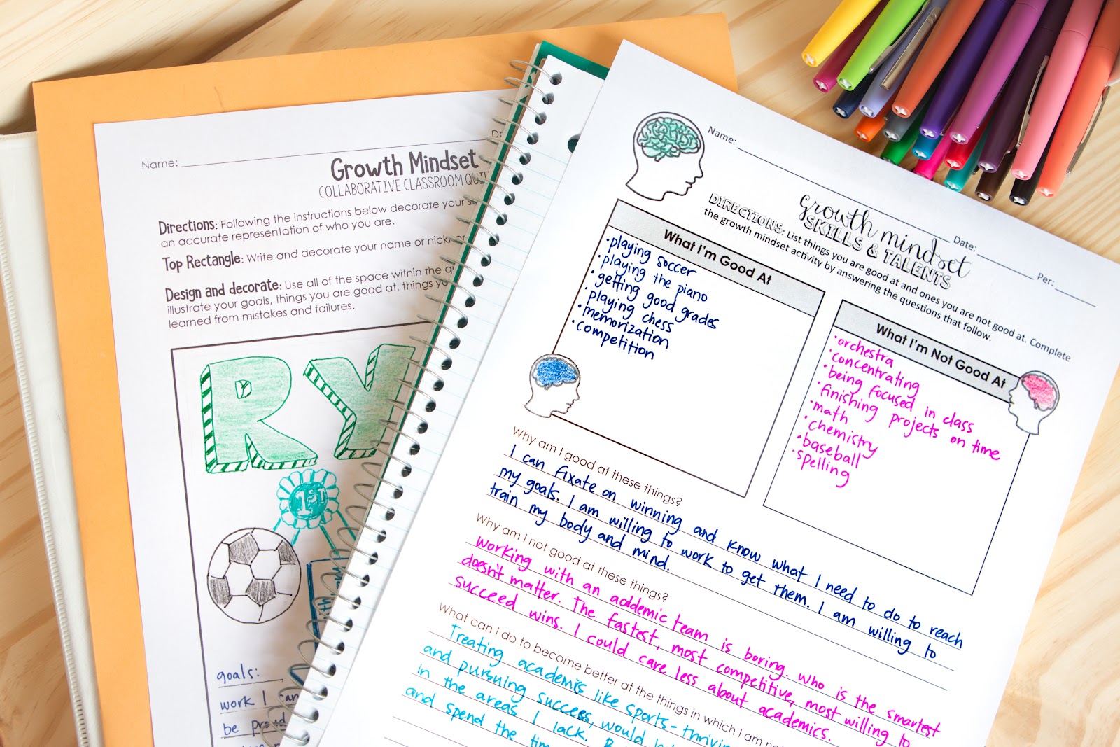 Growth Mindset Activities for Secondary Students