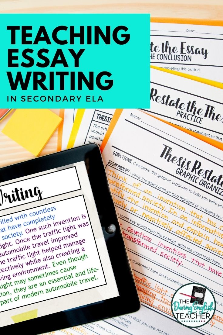How to Teach Essay Writing in Secondary ELA