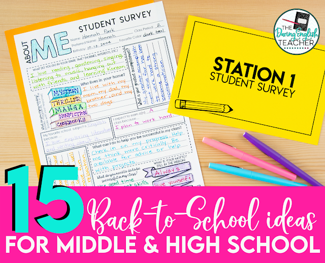15 Back-to-School Ideas for Middle and High School