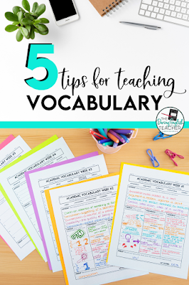 5 tips for teaching vocabulary in secondary ELA
