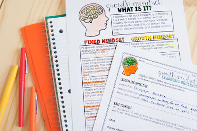 Growth Mindset Activities for High School and Middle School