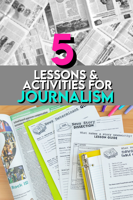 5 of the First Activities and Lessons for Journalism Class
